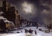 City wall in the winter Rembrandt